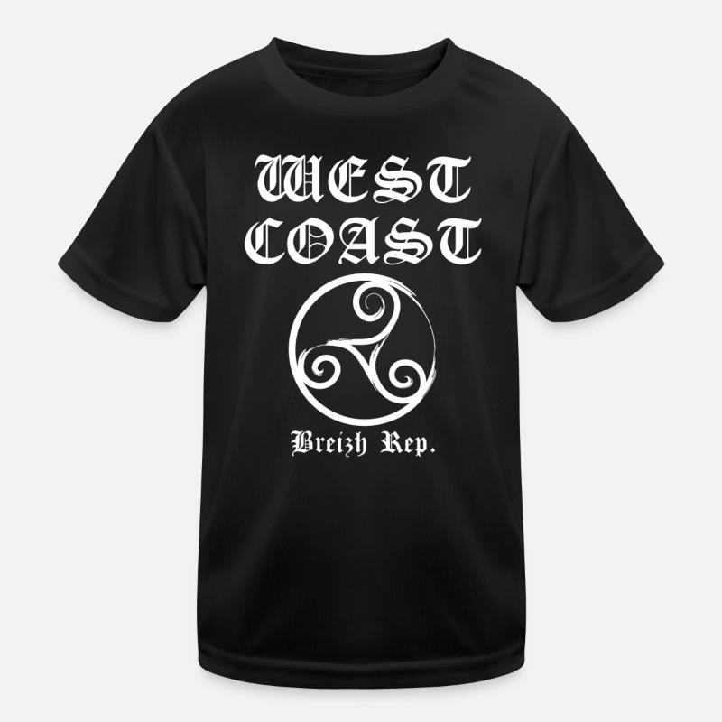 Westküste Breizh weiß Kinder Funktions-T-Shirt