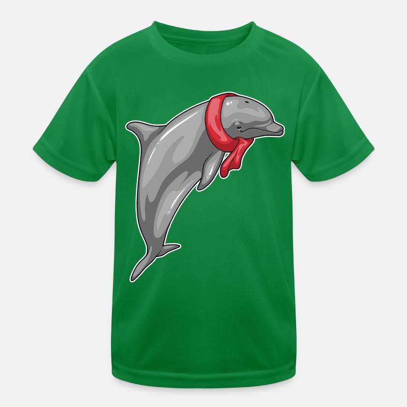 Delfin Schal Kinder Funktions-T-Shirt
