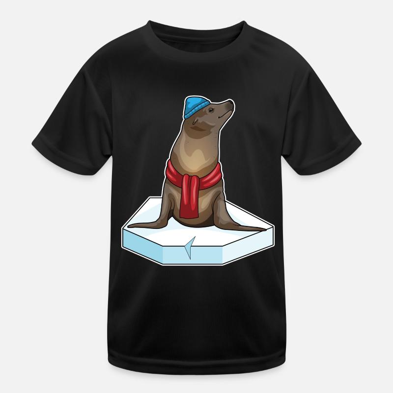 Seehund Eisscholle Kinder Funktions-T-Shirt