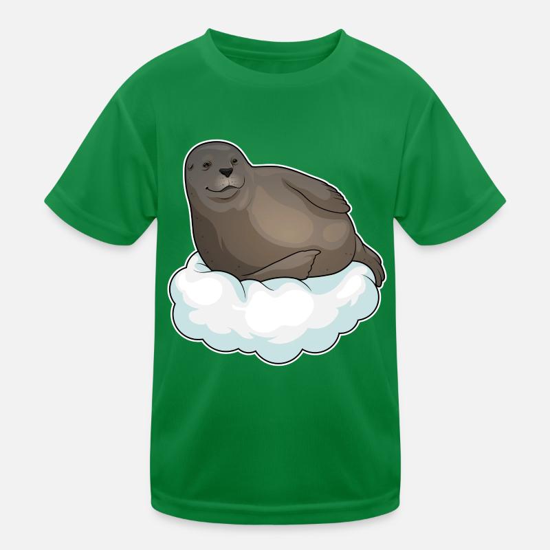 Seal Clouds Kids Functional T-Shirt
