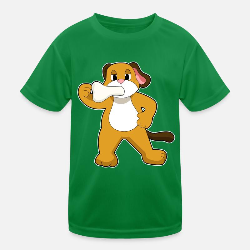Hund Knochen Kinder Funktions-T-Shirt