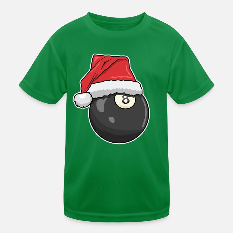 Weihnachten Billard Kinder Funktions-T-Shirt