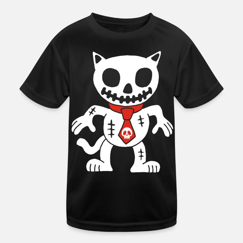 White cat voodoo doll Kids Functional T-Shirt