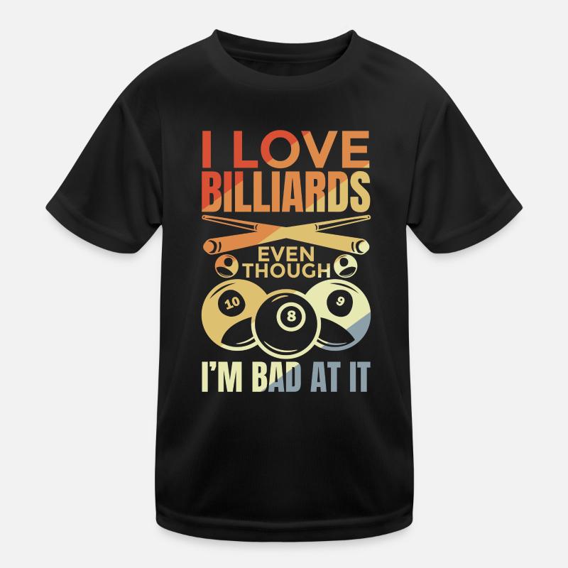Lustiger Billard Witz Kinder Funktions-T-Shirt