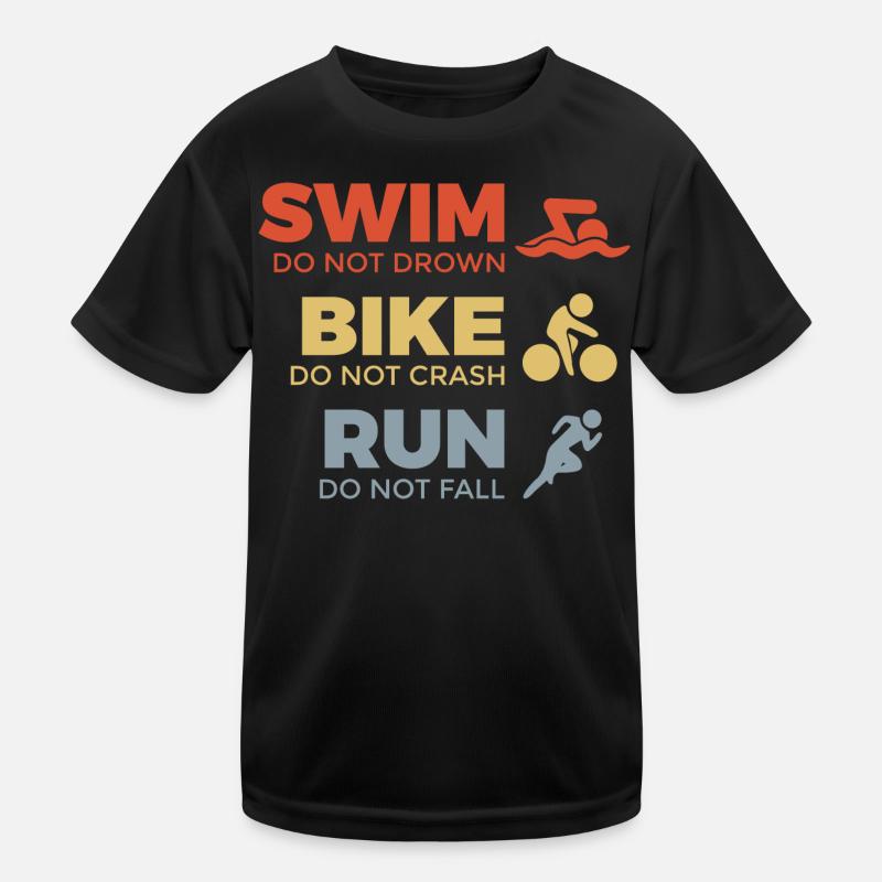 Motivierender Triathlet Spruch Kinder Funktions-T-Shirt