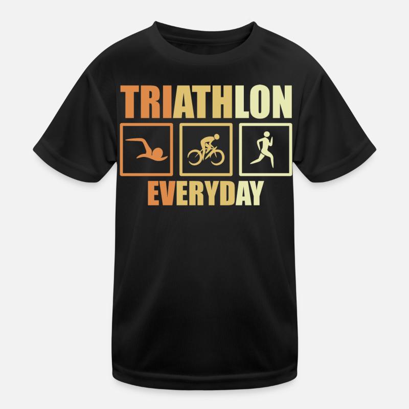 Bike Triathlon Routine Kids Functional T-Shirt