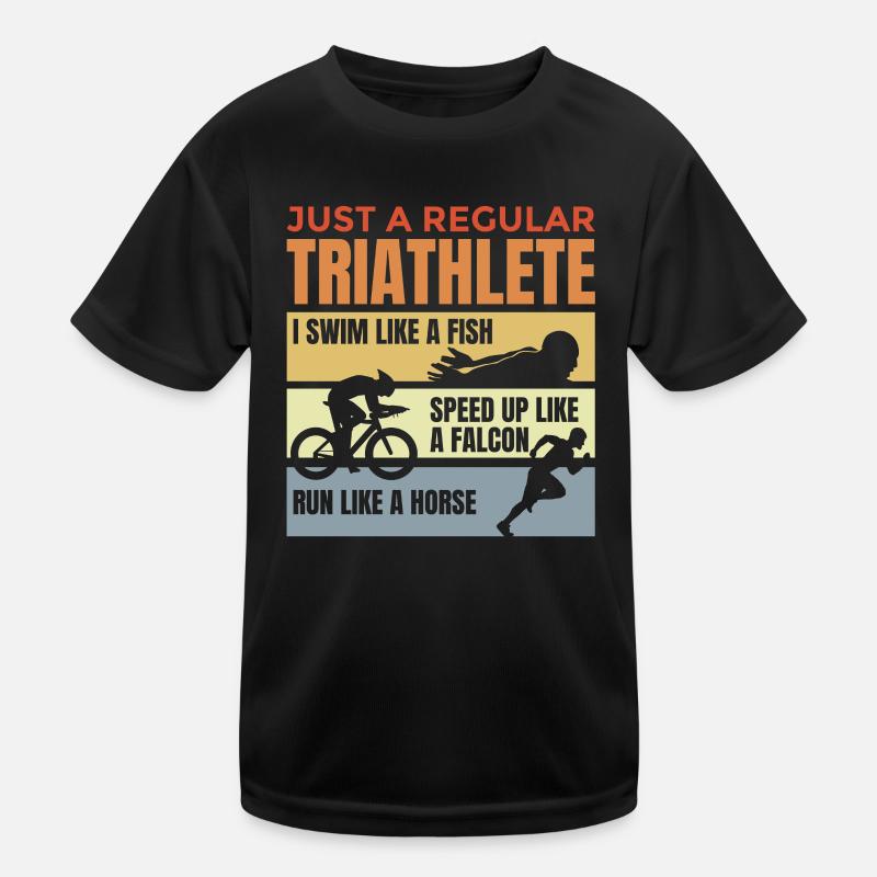 Schlechter Triathlet Kinder Funktions-T-Shirt