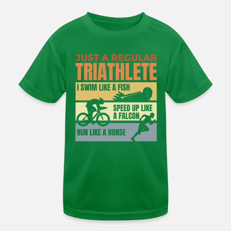 Bad triathlete Kids Functional T-Shirt