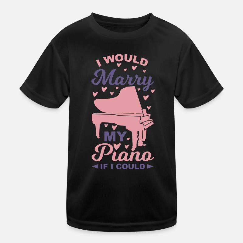 Klavier Spruch Kinder Funktions-T-Shirt