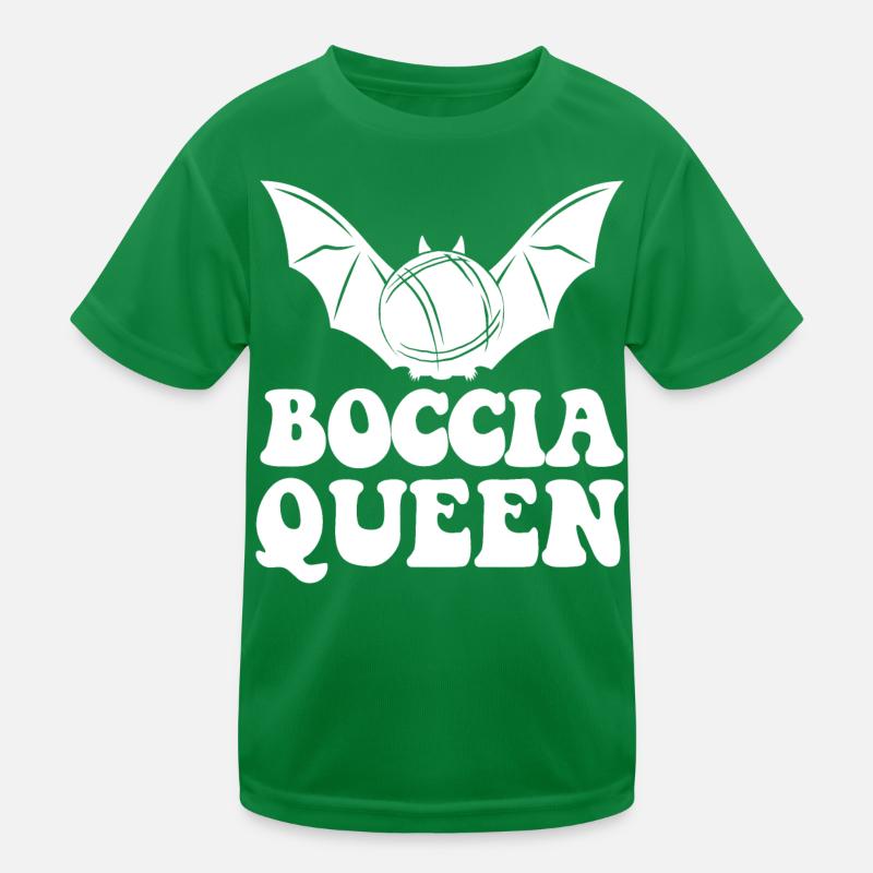 Boccia Queen Boulekugel Halloween Kostüm Boule Kinder Funktions-T-Shirt