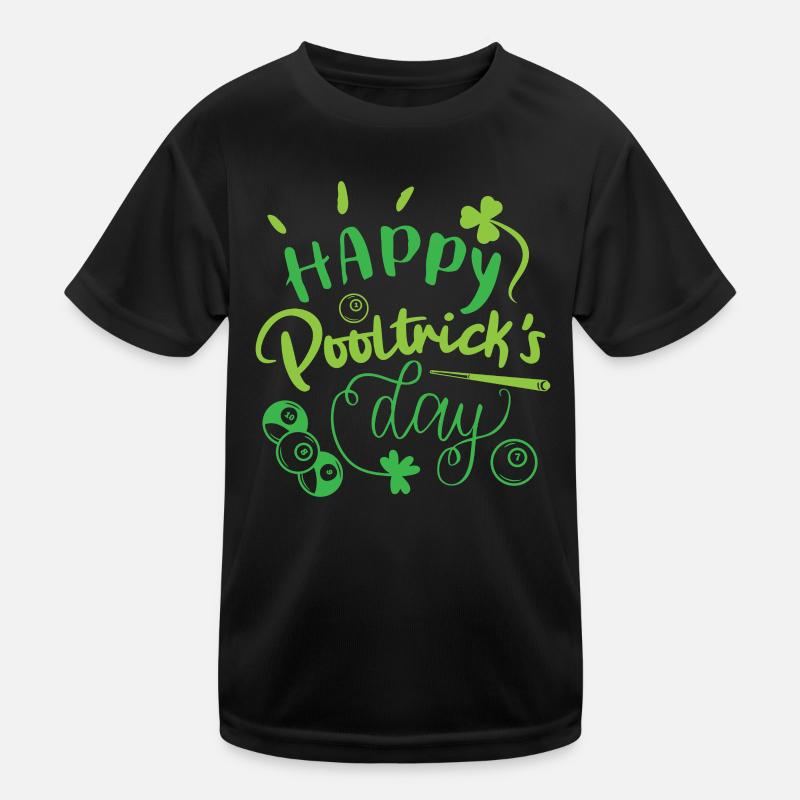 Billard St. Patricks Kinder Funktions-T-Shirt