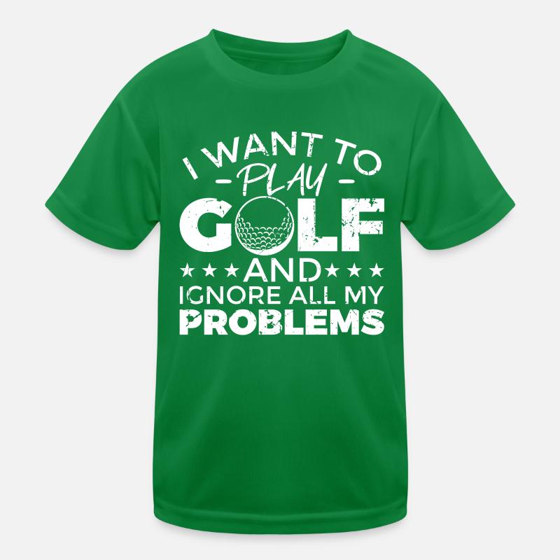 Cooler Golf Spruch Kinder Funktions-T-Shirt