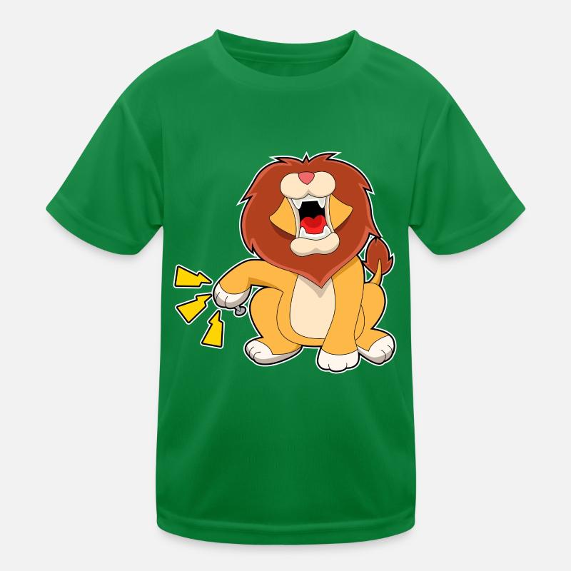 Löwe Nagel Kinder Funktions-T-Shirt