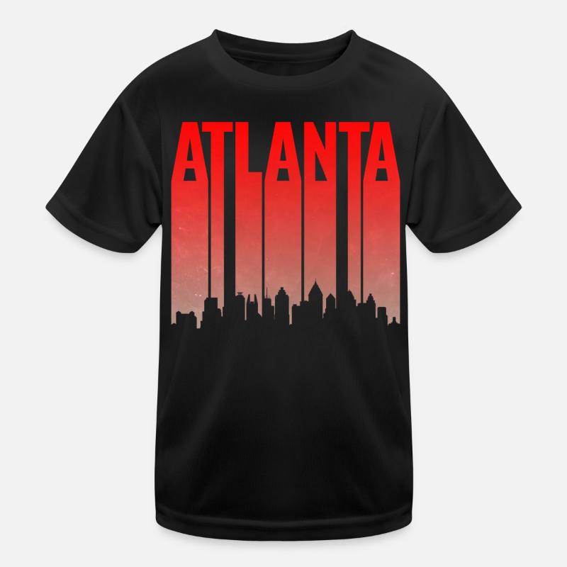 Atlanta Skyline Gradient Kids Functional T-Shirt