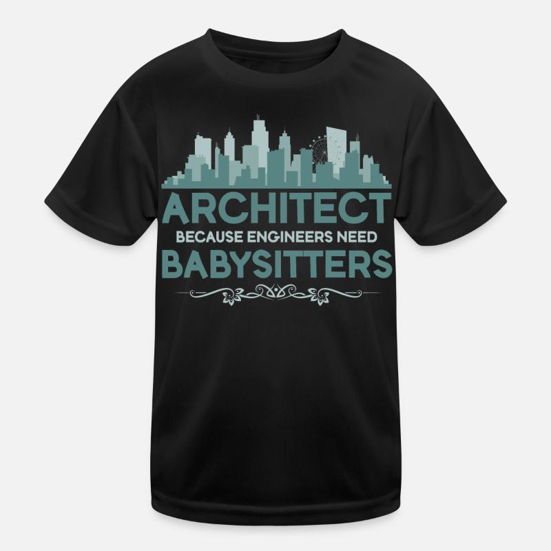Archetect, weil Ingenieure Babysitter brauchen. Kinder Funktions-T-Shirt