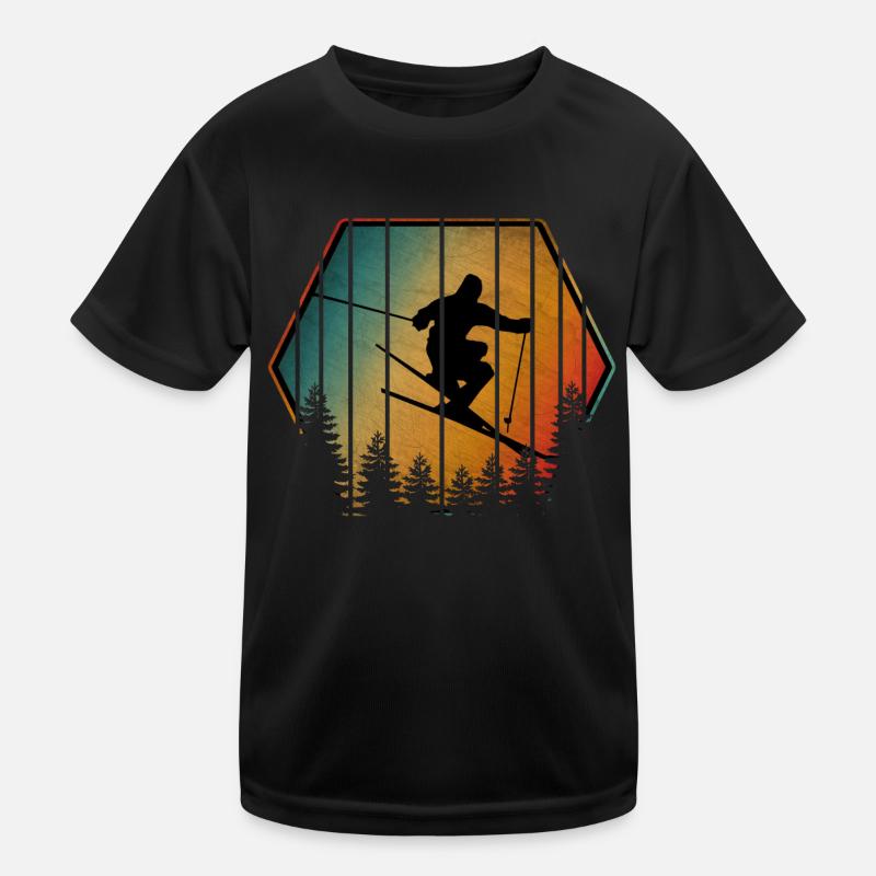 VINTAGE SKI Kinder Funktions-T-Shirt
