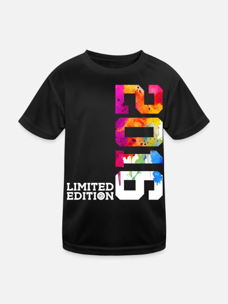 10. GEBURTSTAG LIMITED EDITION 2016 - Kinder Funktions-T-Shirt - Schwarz - Vorne