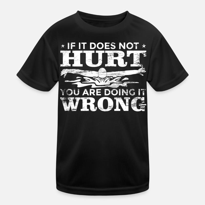 Schwimmer Spruch Kinder Funktions-T-Shirt
