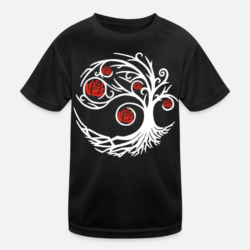 Strange white rose Kids Functional T-Shirt