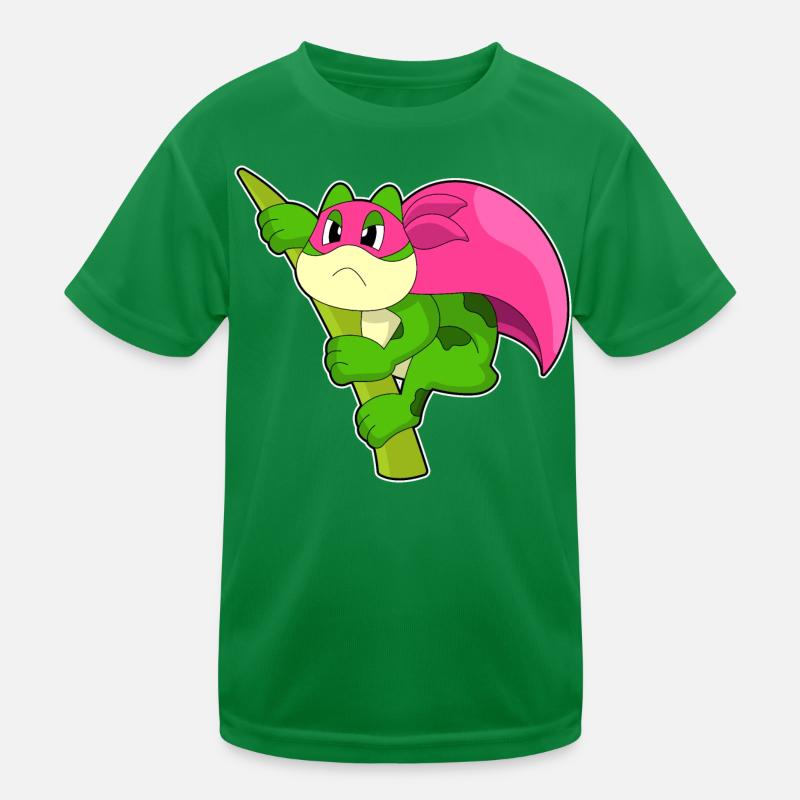 Frosch Superheld Umhang Kinder Funktions-T-Shirt