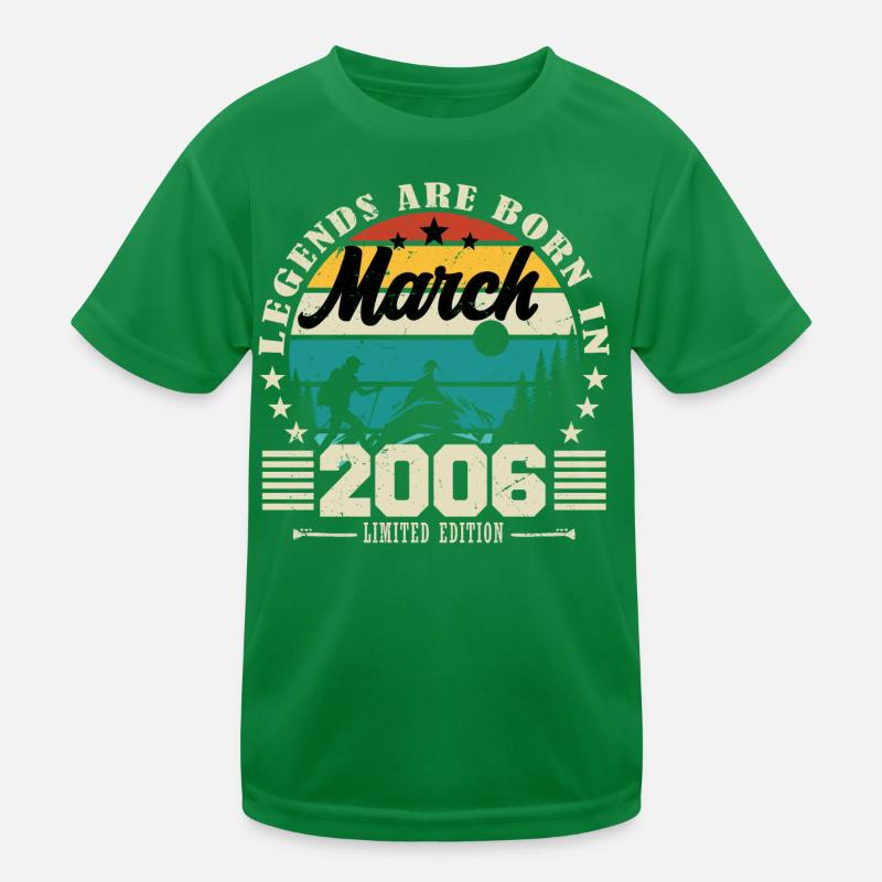 März 2006. Geburtstagsgeschenk März 2006. Kinder Funktions-T-Shirt