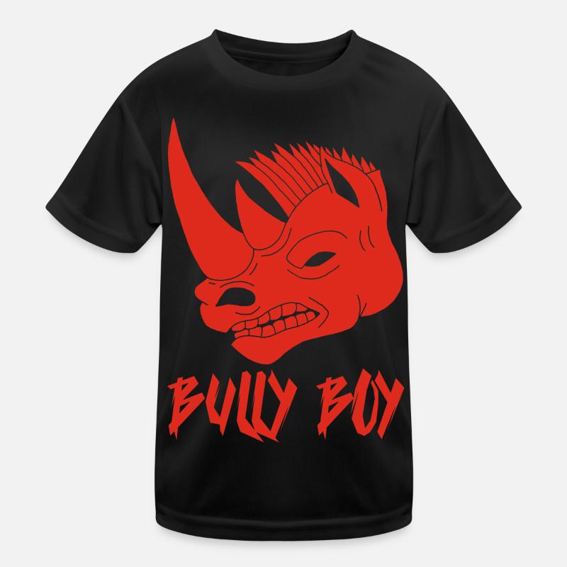 Rotmaulnashornkopf Kinder Funktions-T-Shirt