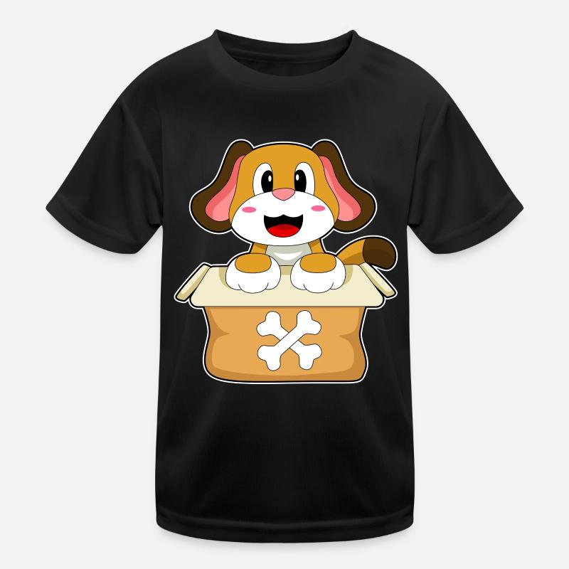 Hund Karton Kinder Funktions-T-Shirt