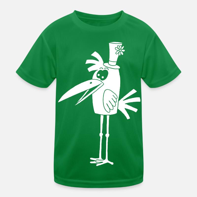 Oiseau blanc et son chapeau T-shirt sport Enfant