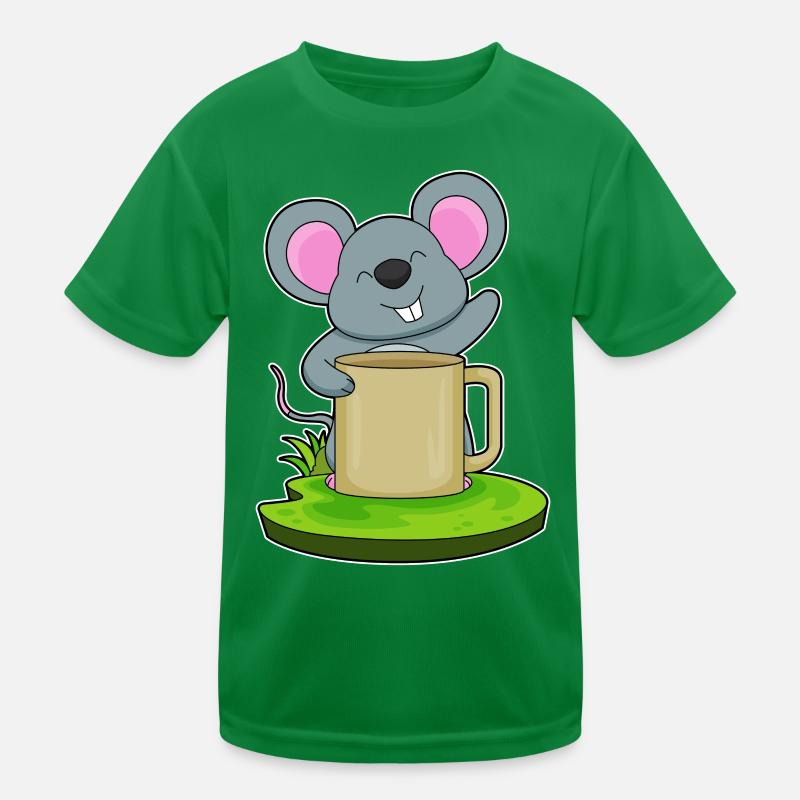 Maus Becher  Kinder Funktions-T-Shirt