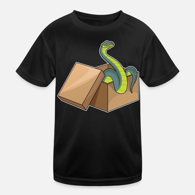 Schlange Karton Kinder Funktions-T-Shirt