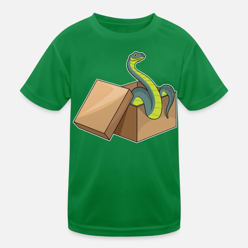 Schlange Karton Kinder Funktions-T-Shirt