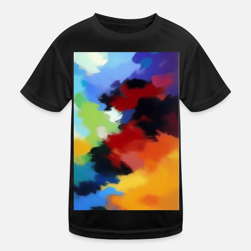 Malerei Muster Kinder Funktions-T-Shirt