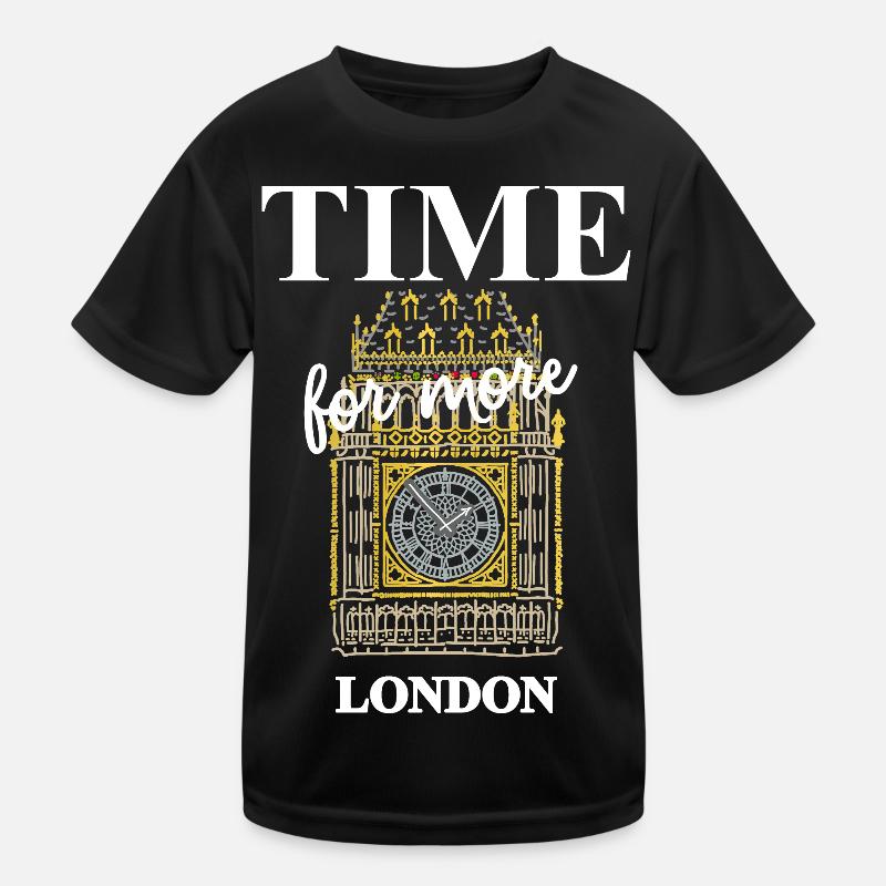 London, Time for more, iconic Big Ben Kids Functional T-Shirt