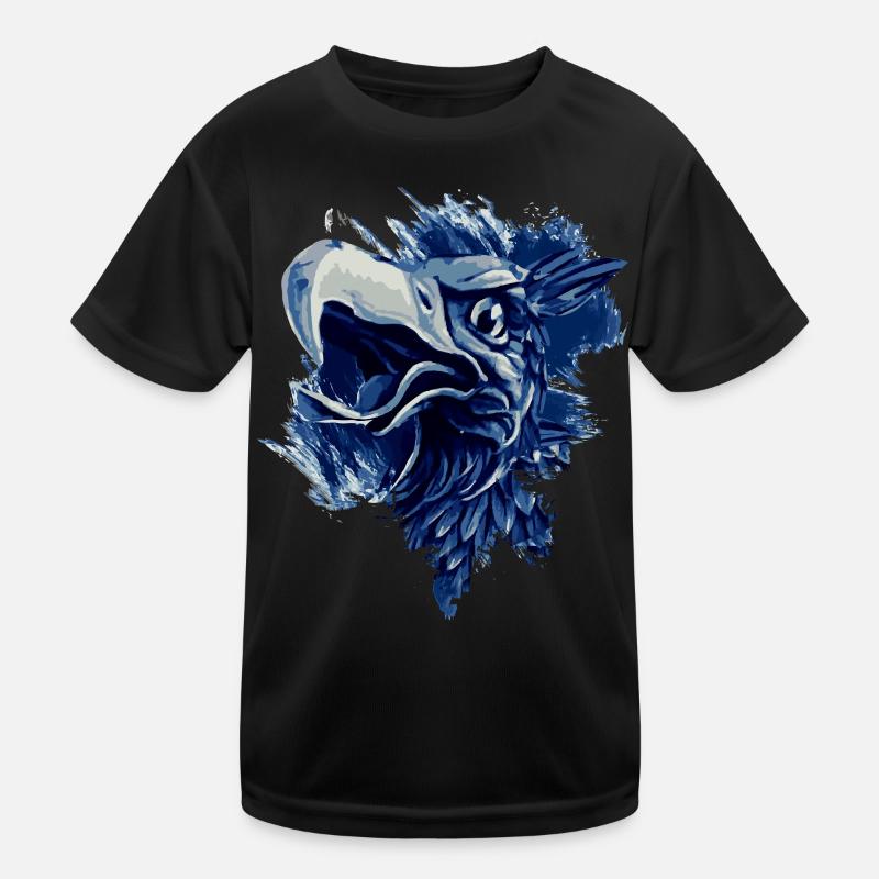 Greif in blau weiss Rostock Kinder Funktions-T-Shirt