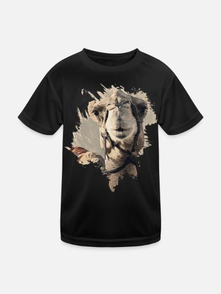 Camel - Kids Functional T-Shirt - black - Front