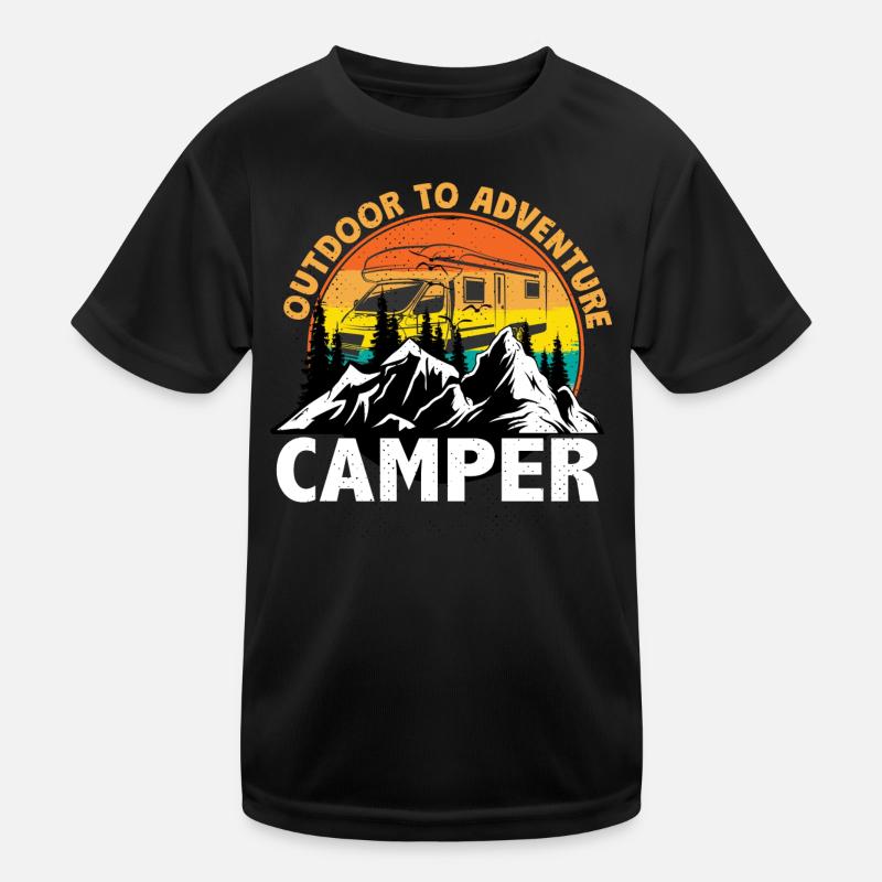 Cadeau de vacances en camping camping-car T-shirt sport Enfant