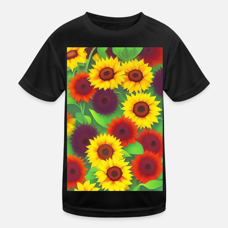 Sunflowers Kids Functional T-Shirt