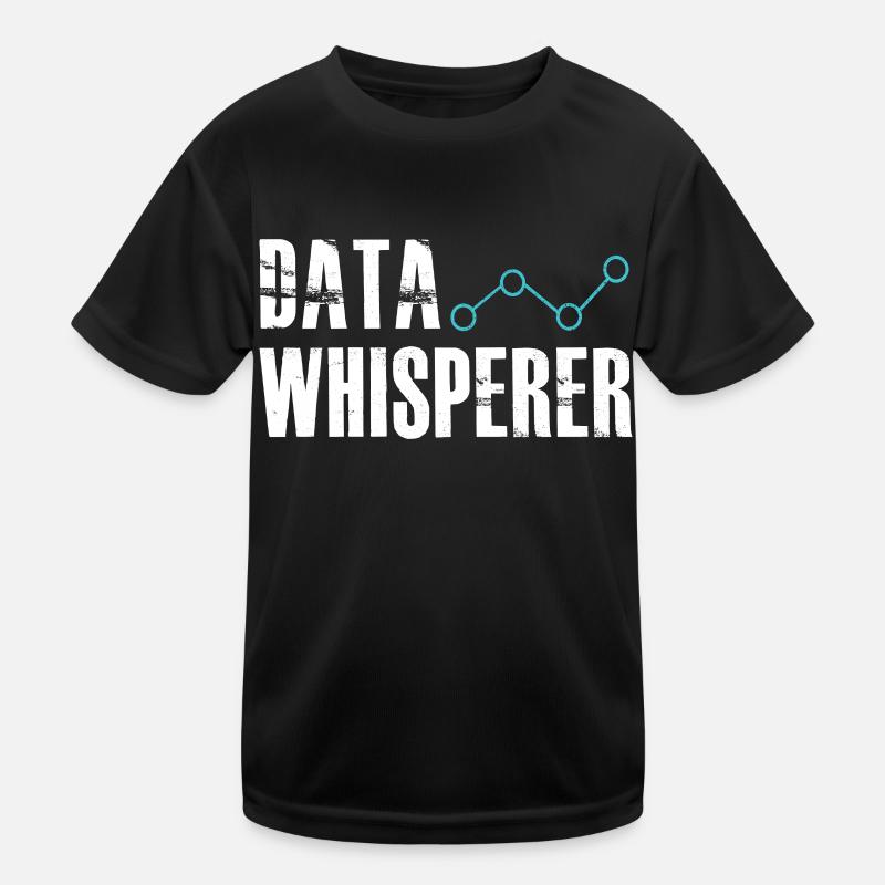 Data Whisperer Science Analyst Software Engineer - Kinder Funktions-T-Shirt - Schwarz