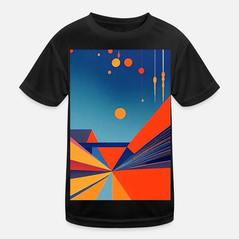 Abstrakte Kunst Kinder Funktions-T-Shirt