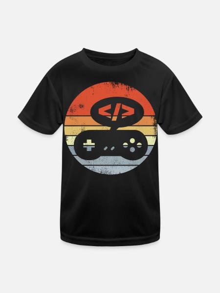 Concepteur de jeu - T-shirt sport Enfant - noir - Devant