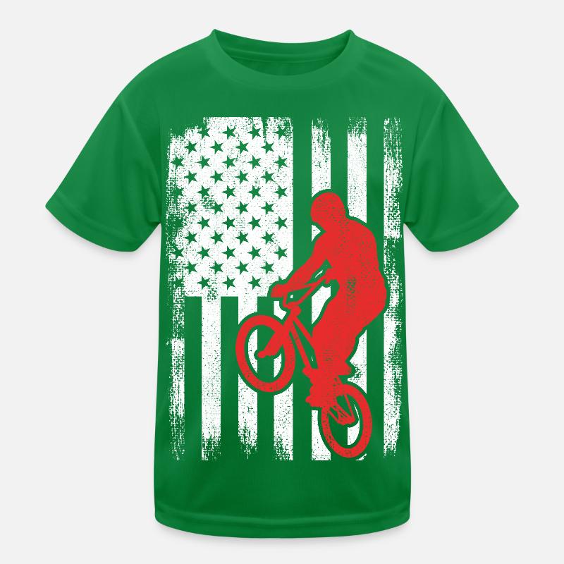 Drapeau BMX USA T-shirt sport Enfant