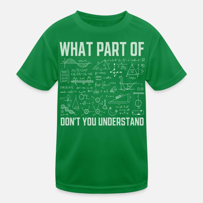 Quelle partie de ne comprenez-vous pas Funny Math T-shirt sport Enfant