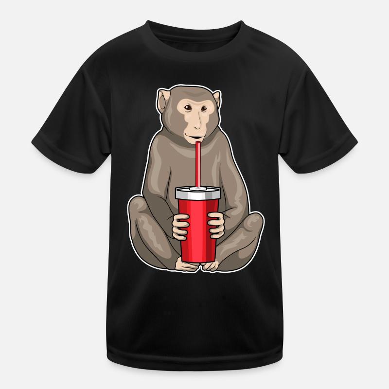 Monkey Mug to go Kids Functional T-Shirt