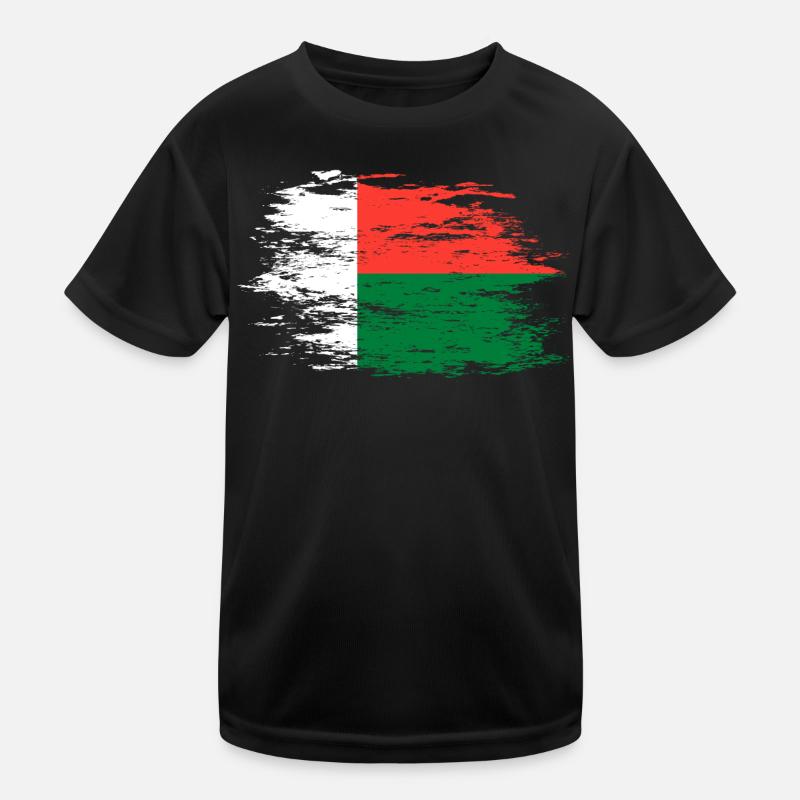 Madagascar flag used Kids Functional T-Shirt