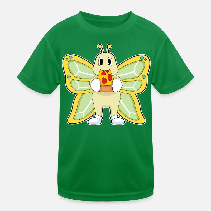 Butterfly Pizza T-shirt sport Enfant