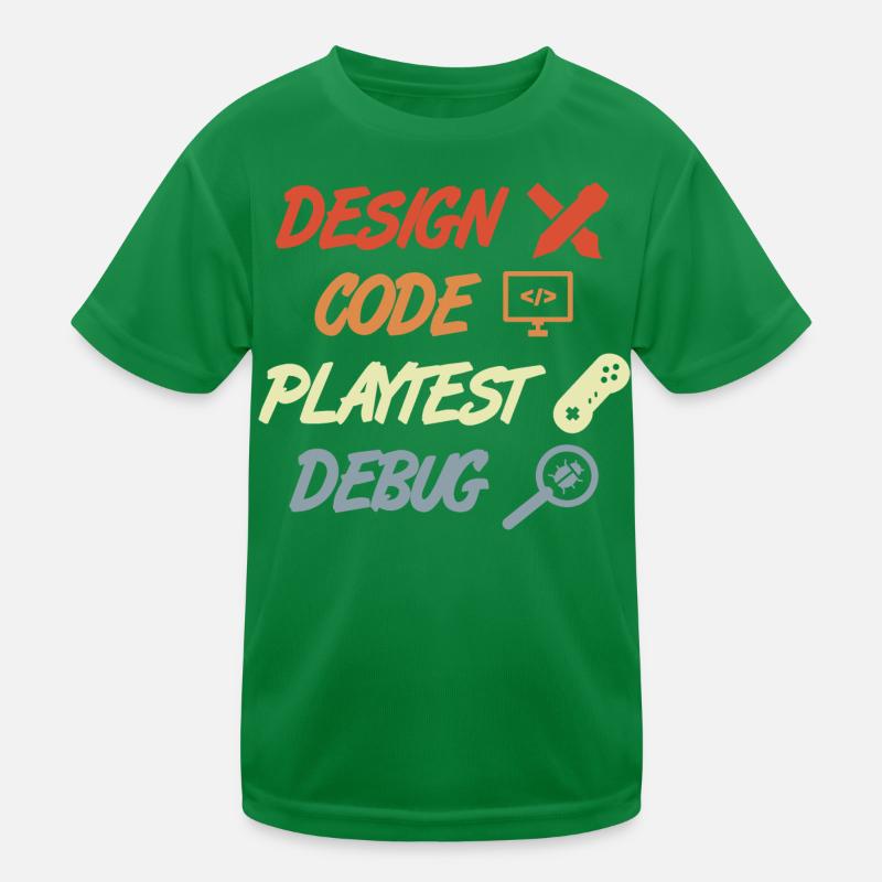Processus de développement de jeux T-shirt sport Enfant