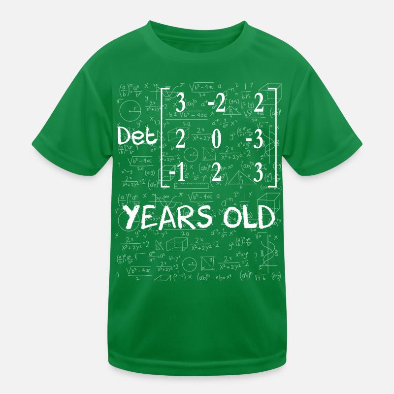 32nd birthday 32 years matrix determinant Kids Functional T-Shirt