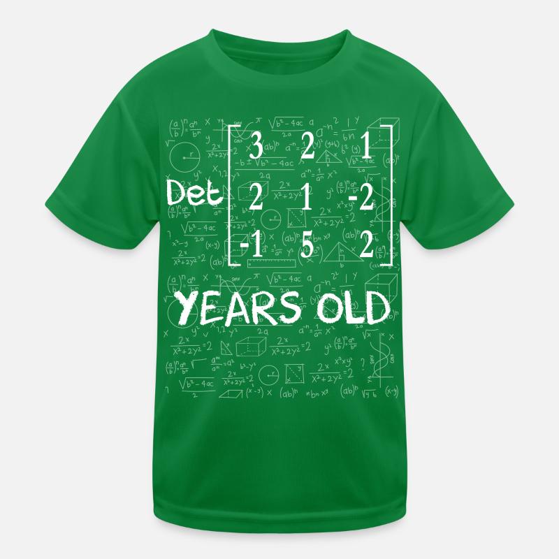 43rd birthday 43 years matrix determinant Kids Functional T-Shirt