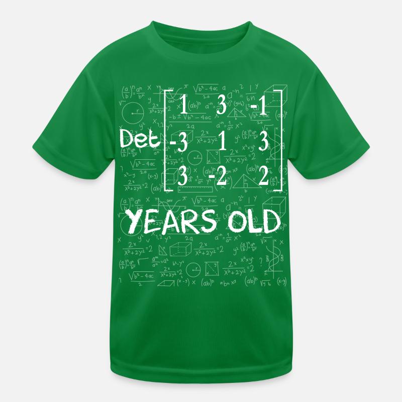 50th anniversary 50 years matrix determinant Kids Functional T-Shirt