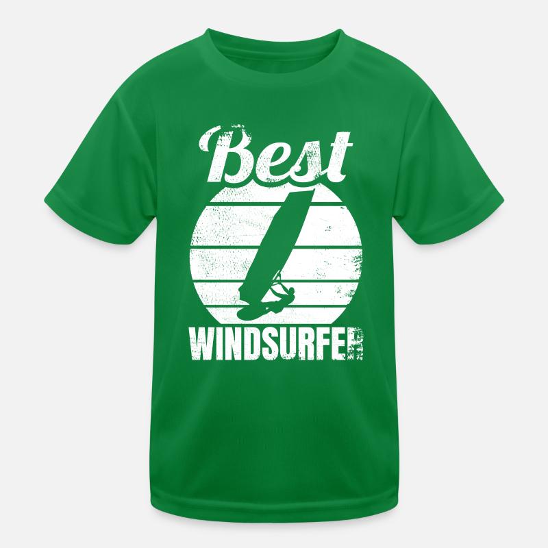 Bester Windsurfer Kinder Funktions-T-Shirt